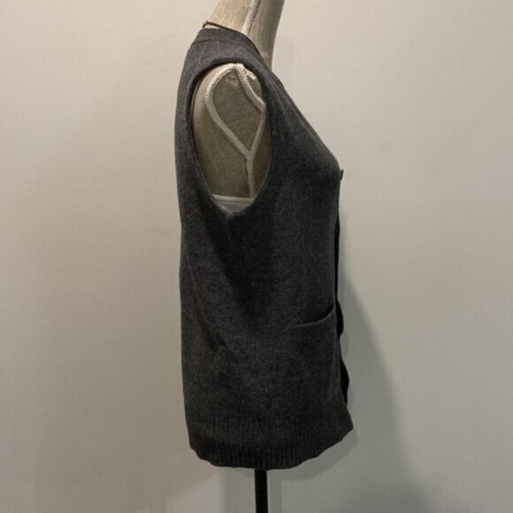 Banana Republic Merino Wool Vest small/medium fits Grey - Picture 11 of 14